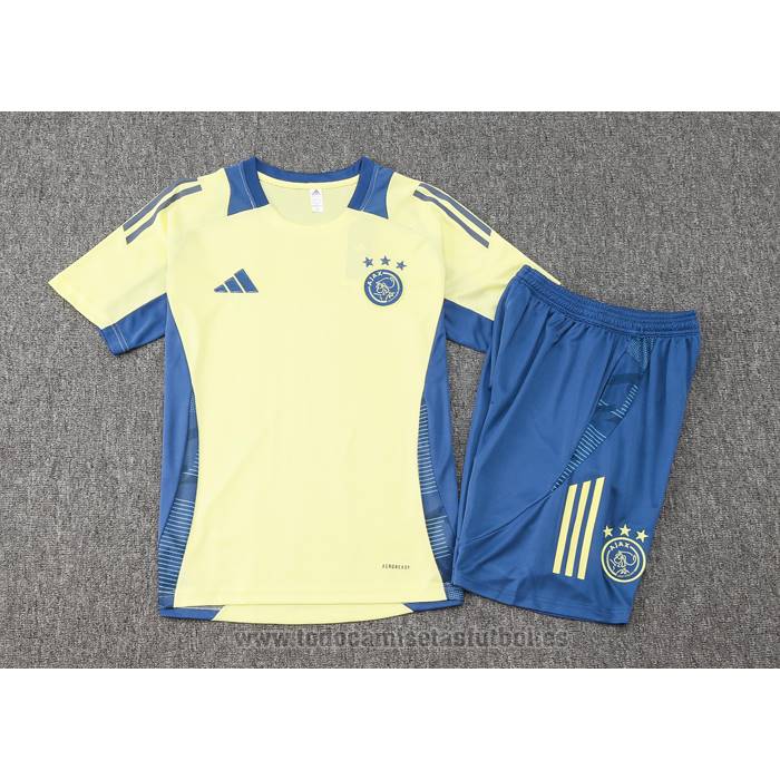 Chandal del Ajax Manga Corta 2024-2025 Amarillo - Pantalon Corto